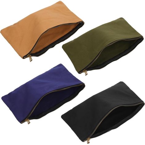 De 4 Pochettes Outils en Toile Fermeture clair Paquet De (1/5)