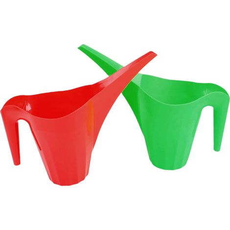 Annaffiatoio Wakects da 2 litri in plastica, materiale PE leggero, beccuccio lungo per un'irrigazione precisa, perfetto per piante da interno ed esterno.