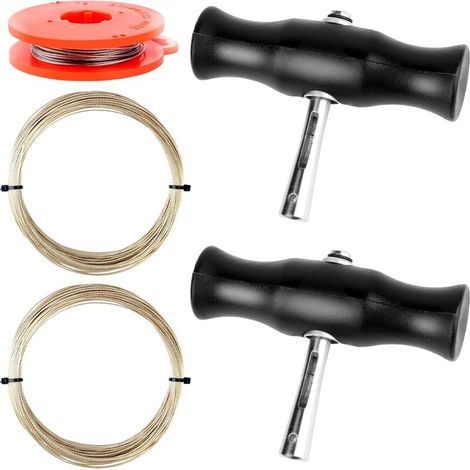 Juego de herramientas universales para desmontar parabrisas, 3 cables de corte y 2 mangos, kit de herramientas para desmontar parabrisas, herramientas para parabrisas (1/5)
