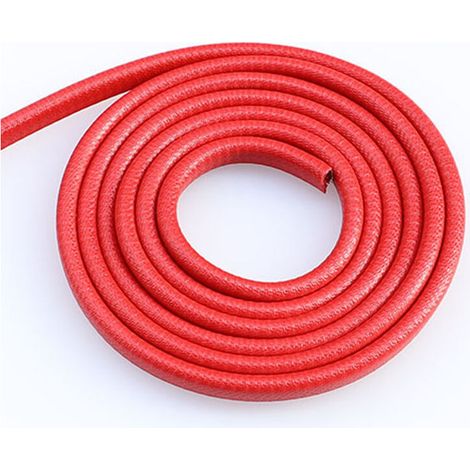 (Rouge)10M Protection Portiere Voiture, Acier à Ressort en U à L'intérieur, Pas Besoin de Coller, Protection en Caoutchouc de Port de Voiture (1/5)