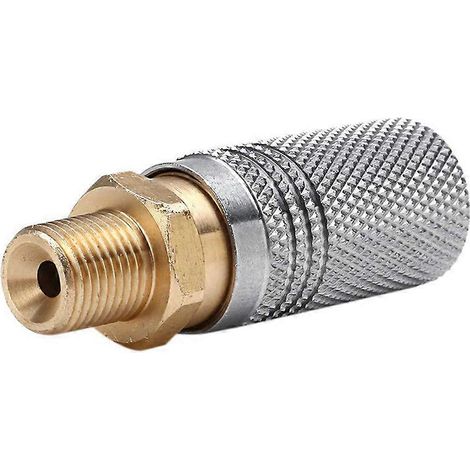 Schnellanschlussadapter für 1/8 BSP PCP-Druckluft, kompatibel mit Metallwerkzeugen. Zubehör im Lieferumfang enthalten. (1/5)