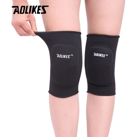 (Noir, Taille M) Genouillères en mousse pour enfants, adaptées à la danse, au cyclisme et au patin à roulettes. (1/2)