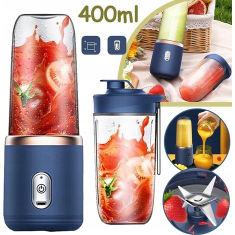 400-ml-USB-Elektromixer, Smoothie-Mixer für Obst und Gemüse, 6 Klingen