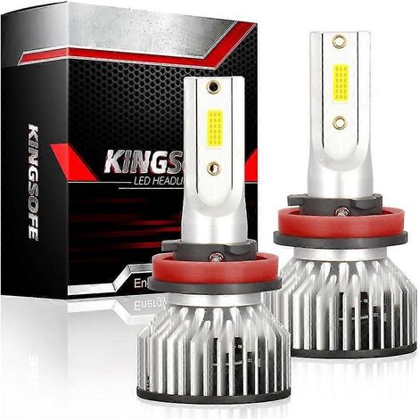 Ampoules LED H1, température de couleur 6000K, compatibles avec les phares de voitures et de motos, remplaçables par des ampoules halogènes et xénon, lot de 2. (1/5)