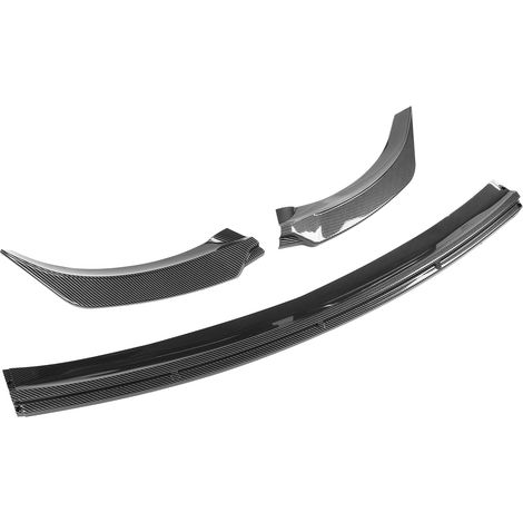 Pare-chocs avant lèvre diffuseur kit 3 pièces spoiler menton splitter remplacement Tesla Model Y 2020-2022 style fibre carbone (1/5)