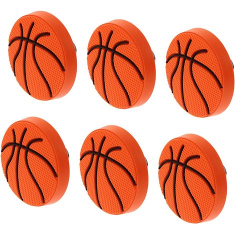 Boutons pour Placard Motif Basket, Lot de 6, Anti-collision (1/5)