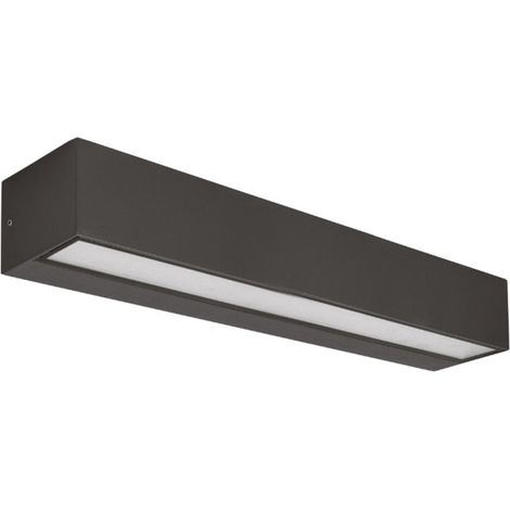 Applique moderno gea led ges2247 led ip65 alluminio antracite biemissione