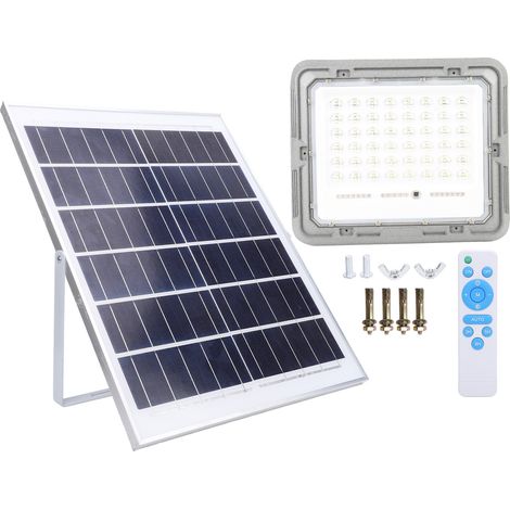 Kit Éclairage Solaire LED 200W Projecteur Étanche IP66 240 LEDs Panneau Monocristallin Câble 4m pour Extérieur Jardin Garage (1/5)