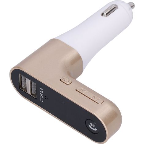 Adaptateur Bluetooth Voiture avec Émetteur FM, Appels Mains Libres et Arrêt Automatique Intégré (1/5)