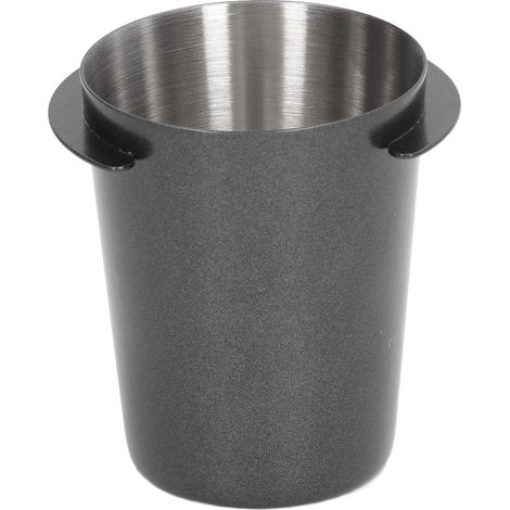 Doseur à café 58 mm en acier inoxydable poli, compatible avec le café en poudre, noir (1/5)
