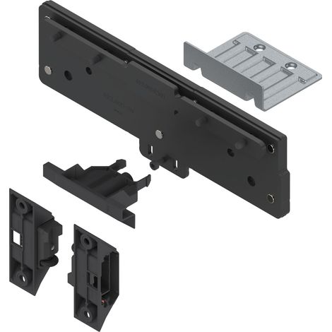 Blum REVEGO duo Montage-Set für zwei Doppeltüren kombiniert,  schwarz (1/3)