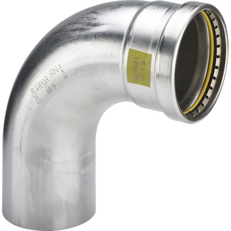 Viega Sanpress Inox G XL-Codo 90 grados, d 76,1mm acero inoxidable Modelo 0216.1XL, 577520
