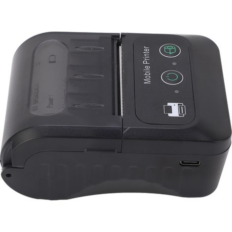 Tragbarer 58-mm-USB-Thermodrucker, Mini-Bluetooth-Drucker für Android, Belege/Tickets/QR-Codes, 2-in-1, wiederaufladbar, kompakt (1/5)