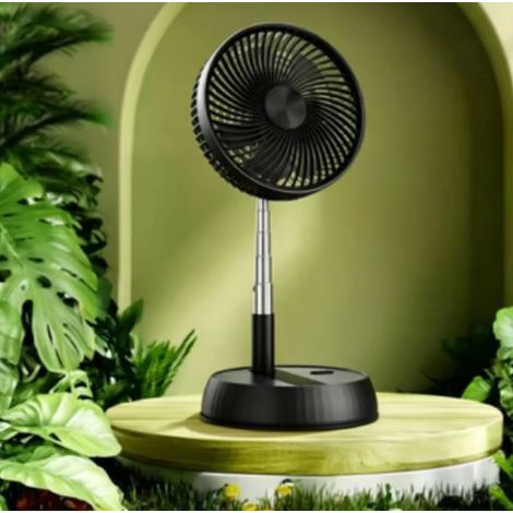 Ventilateur de sol oscillant portable , ventilateur de table pliable, ventilateur rechargeable, idéal pour le camping (1/5)