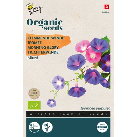 Buzzy Organic Ipomee Variée- Bio Semences - Ca. 1 gr (Livraison (1/2)