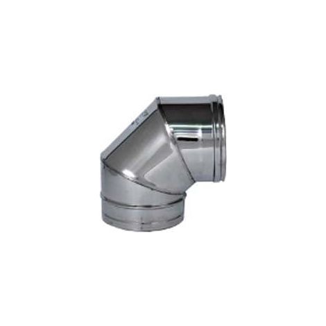 GOMITO A 90° ACCIAIO INOX AISI 304 MONOPARETE SPESSORE MM.0,5 - ø mm.80