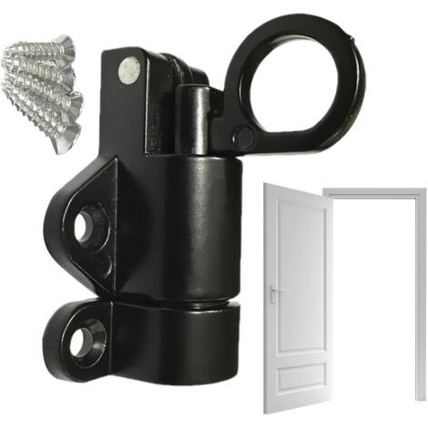 Serrure de porte à ressort, loquet automatique à ressort, Goupille de verrouillage à ressort en aluminium, Anneau de traction de sécurité, boulon de porte à ressort, verrouillage automatique (1/5)