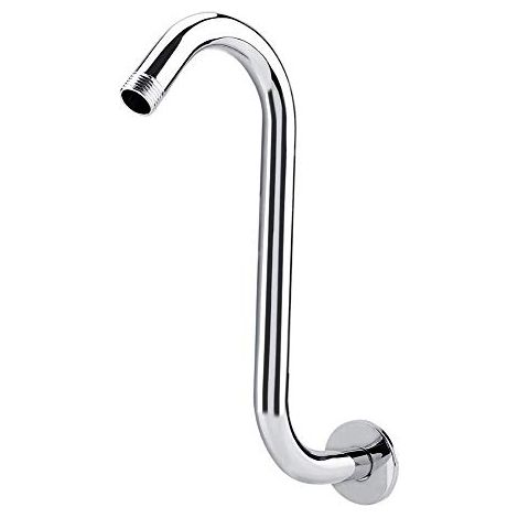Bras d'extension de douche en forme de S de grande taille en acier inoxydable de bras de pommeau de douche de 8 pouces pour la salle de bains à la maison d'hôtel (1/5)