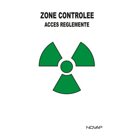 Panneau Danger de zone controlée acces réglementé - Rigide 330x200mm - 4161471