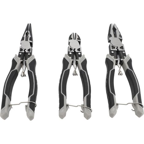 Ensemble de 3 pièces comprenant une pince à sertir multifonctionnelle en acier au carbone et une pince à dénuder pour la réparation (1/2)