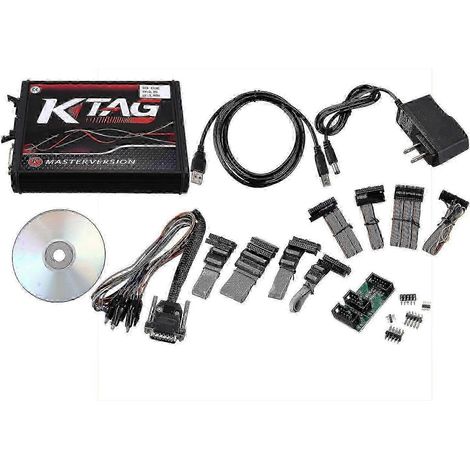 Kit d'outils de programmation et de réglage de puces KTAG V7.020 V2.23, version Master avec (1/5)