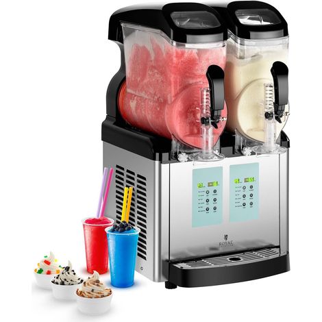 Machine à granitas - Royal Catering - Capacité : 2 x 6 litres - Puissance : 450 W (1/5)