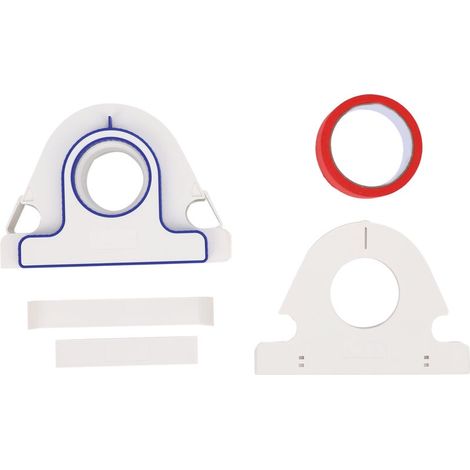 Applicateur de ruban de masquage et distributeur de peinture de revêtement d'autocollant rouge de 25 mm de large avec cutter pour garniture de cadre de fenêtre (1/5)