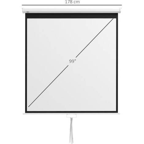 Schermo per proiezione 178 x 178 cm 99 pollici 1:1 HD 4K per home theater e ufficio MODENUIT (1/4)