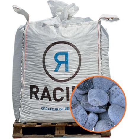 Galet marbre gris Nevada 25-40mm, Big bag 500 kg - F-PAI075