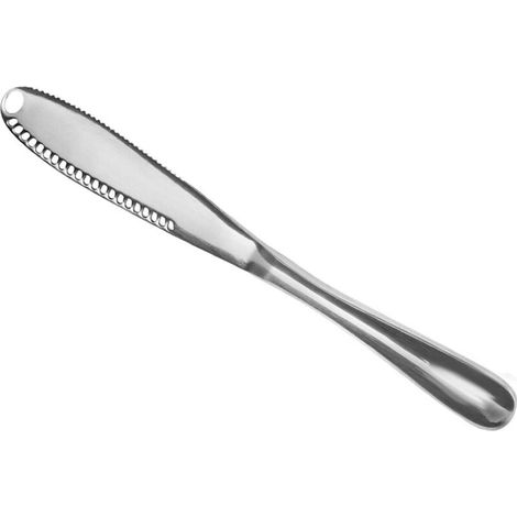 2pcs Couteau à beurre en acier inoxydable, professionnel 3 en 1 couteau à beurre Curler avec bord dentelé-Fei Yu (1/5)