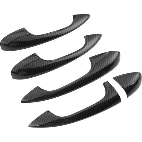 Baguettes de finition pour poignées de porte style fibre de carbone pour Mercedes-Benz Classe C W205 GLC X253 2015-2018 (1/5)