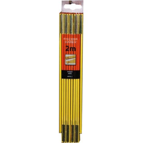 FISCHER DAREX - Mètre 2m pliant bois 10 branches s/c
