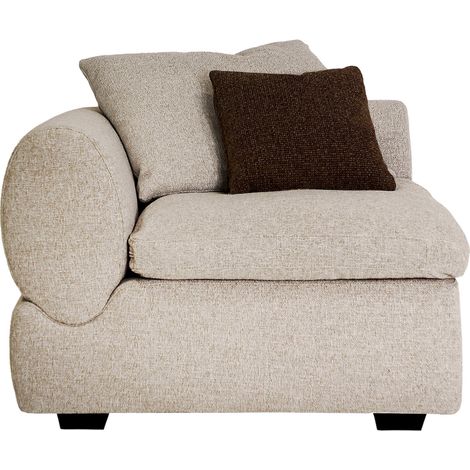 Module central de canapé contemporain beige - beige et marron (1/5)