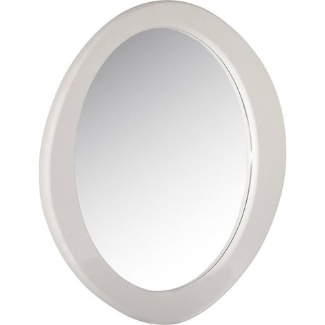 Miroir Bloomstone élégant finition blanche - Blanc cassé (1/3)