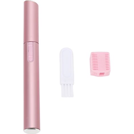 Epilateur Sourcils Miniature Électrique Portable Rose Doux pour Femmes - Retrait Poils du Visage (1/5)