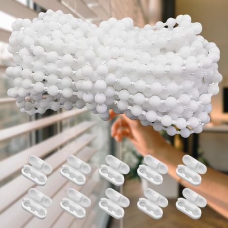 Pom Accessoires pour Stores Verticaux: Accessoires Durables 6m Comprend 10 Connecteurs de Chaînette pour Stores Enrouleurs - Pièce de Rechange pour Rideaux Stores et Volets Roulants (1/5)