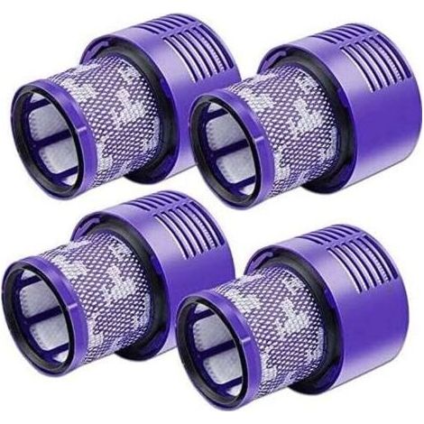 4er-Pack V10-Filter für Dyson-Staubsauger, 4 Ersatzfilter für Dyson V10, V10 Absolute, V10 Animal, V10 Motorhead, SV12 Staubsauger, Ersatzteilnummer 969082-01 (1/4)