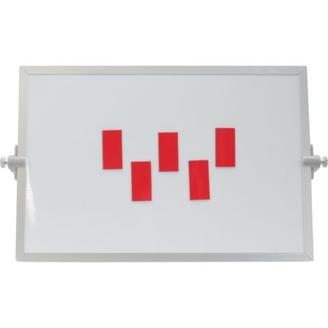 Barre de symboles magnétiques 2x4 cm rouge