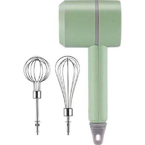 Mélangeur manuel à macarons, 20 W 5 V, avec deux têtes de mélange, ustensile de cuisine pratique pour la confection de pâtisseries - Vert