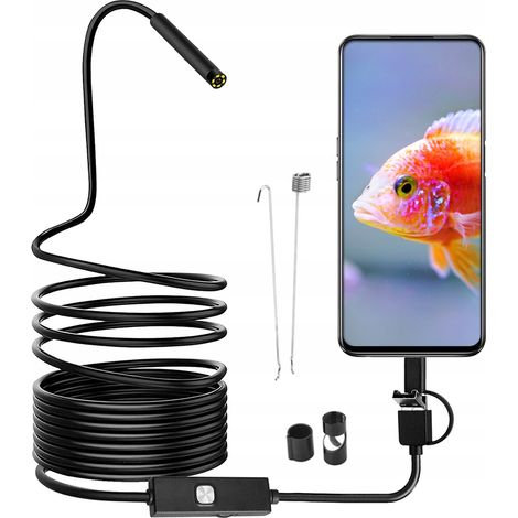 Telecamera endoscopica per ispezione con cavo USB da 1 m (1/4)