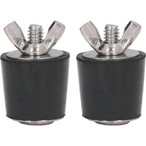 Bouchons d'hivernage pour piscine, 2 pièces en caoutchouc souple, diamètre 25 mm, étanchéité renforcée, adaptés pour l'hivernage des installations de piscine (1/5)