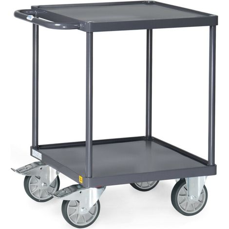 Chariot à plateaux ESD Fetra 9496W bacs en tôle d'acier (1/3)