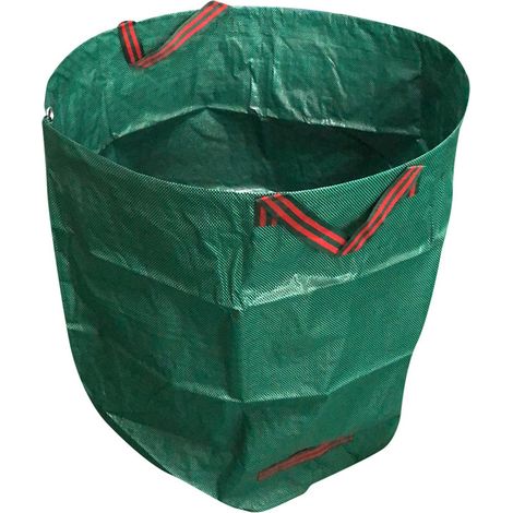 Sac De Jardin Repliable - 120 L - Avec Couvercle Refermable Et 4 Poignées Renforcées - Pour Déchets Verts Et Feuilles (1/5)