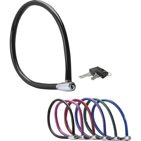 MASTER LOCK Fahrradschloss Kabelschloss [Schlüssel] [55 cm Stahlkabel] [Wetterfest] [Zufällige Farbe] 8630-F - Ideal für Fahrräder, Elektrisches Fahrradectric, Skateboards, Kinderwagen, Mähmaschine un (1/5)