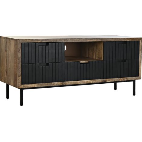 Metallgriff TV -Schrank 125x40x55 Black Metal Griff Material Multicolor -Farbfamilienbuffets und TV -Möbeldetails (1/5)