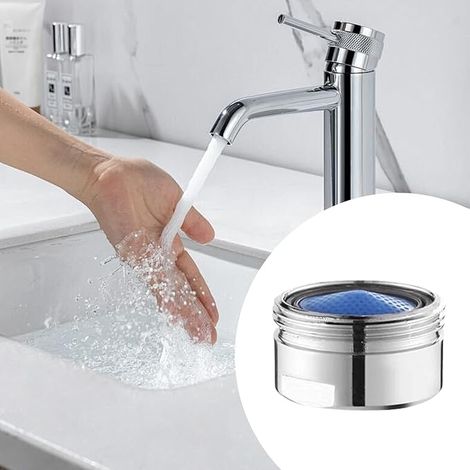 Mousseur Robinet M22 22 MM Filetage Mâle Aérateur d'eau Tamis de Robinet Aérateur de Filtre Mousseur pour Robinet Filtre Robinet Anti-éclaboussures pour Salle de Bbain Cuisine (1/4)