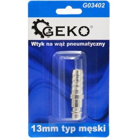 connettore pneumatico geko g03402 diametro 13 mm maschio