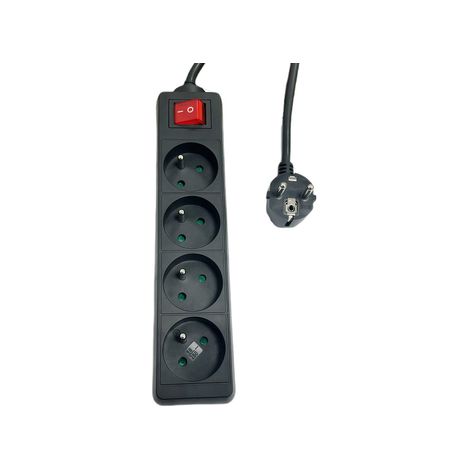 MicroConnect MC-PSOO040150FRB 4-fach Steckdosenleiste, 1,5 m (1/2)