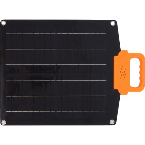 20-W-18-V-Tragbares Solarpanel, Monokristallines Silizium-Solarpanel-Ladegerät für Wohnmobil, Camping, Outdoor-Auto-Stromversorgung, Schwarz (1/5)