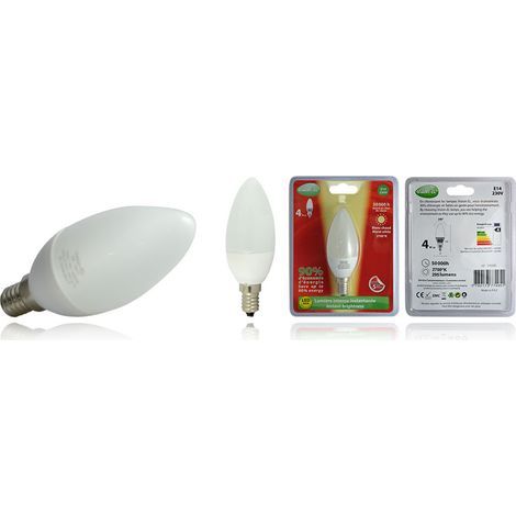 ampoule à led - vision-el - e14 - 4w - 2700k - flamme - 230 volts